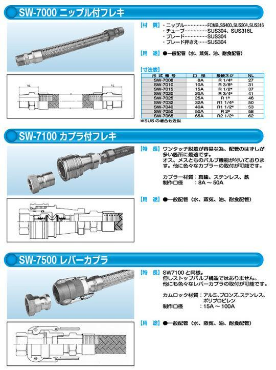 ネジ込み式フレキシブルチューブ